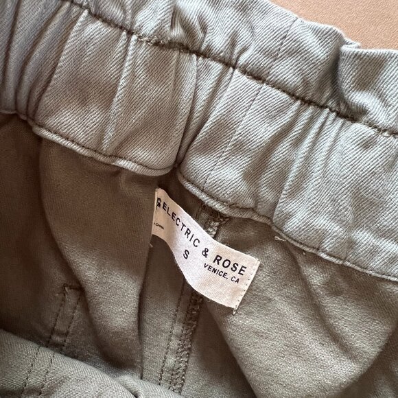 Electric & Rose Olive Patchwork Straight Leg Pants - Picture 3 of 4